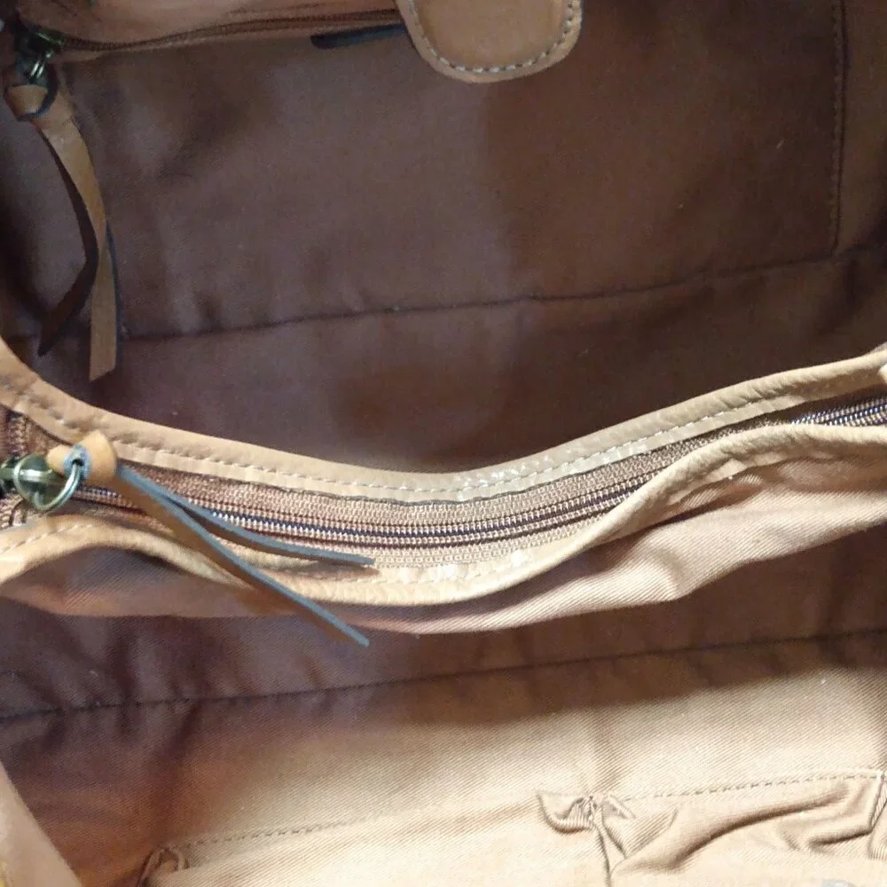Fossil Multicolor Leather/Canvas/Straw Handbag - Picture 9 of 12